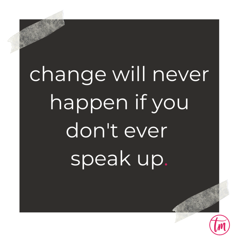 Rule of Life Lesson 101 Speak Up